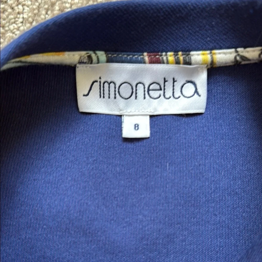 Girls' Blue Ruffle Sleeve Top - Picture 5 of 7
